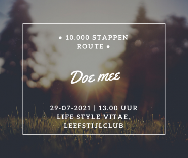  Uitnodiging 10.000 stappen route