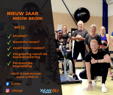  Nieuw jaar, een nieuw begin samen met het X-Fittt GLI programma