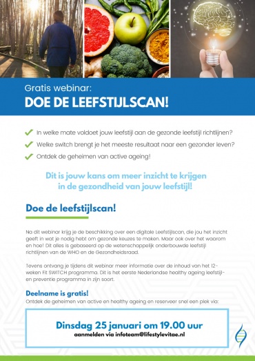  Doe mee aan de nationale leefstijlscan!